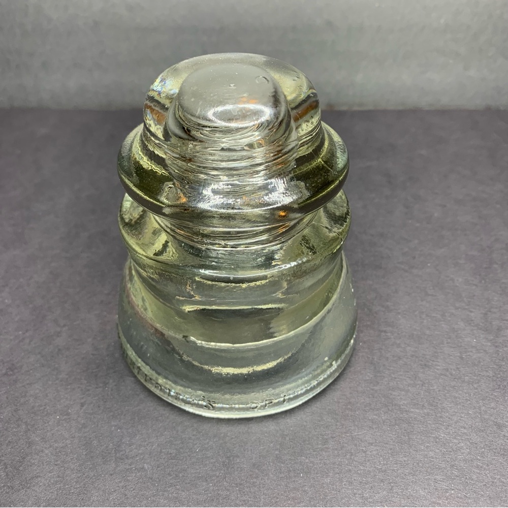 Collectible Armstrong Glass Insulator Clear Vintage
